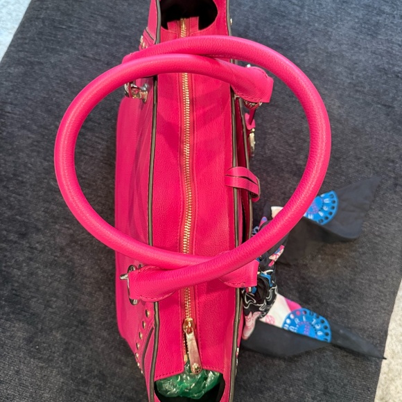 EUC (w/tags) Hendi Bendel Atrium Satchel w/Original Scarf - Picture 6 of 8